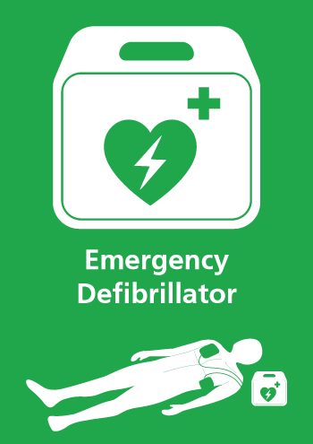 Defibrillator Sign
