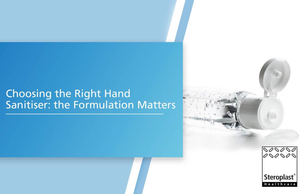 Choosing the right hand sanitiser: the formulation matters
