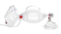 Ambu SPUR II Adult Disposable Resuscitator – Bag-Valve Mask (BVM) with Mask & Carry Bag – 800ml/1100ml Stroke Volume – Single-Use – Latex-Free