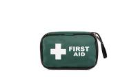 Steroplast Basic Vehicle First Aid Kit – Compact Green Nylon Bag – 10 Items – Car & Travel Emergency Kit