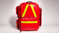 WaterStop Paramedic Emergency Backpack – PVC Coated – 65cm x 42cm x 23cm – Red – 67L Capacity, Wipe Clean