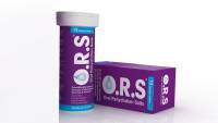 O.R.S Oral Rehydration Salts – Electrolyte Hydration Tablets – Lemon, Strawberry or Blackcurrant – Tube of 12