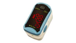 C19 Fingertip Pulse Oximeter – LED Display – Measures SpO₂ & Pulse Rate – With Batteries, Case & Lanyard