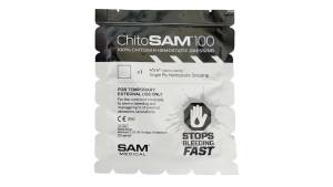 SAM ChitoSAM 100 Haemostatic Dressing – 10cm x 10cm (4x4in)