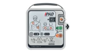 iPAD SPR Semi-Automatic Defibrillator – With Adult/Child Pads, Battery, Carry Case and Starter Kit – IP66 Rated
