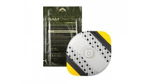 SAM Chest Seal 2.0 – Valved Occlusive Dressing with TRUFLOW One-Way Valve – Hydrogel Adhesive – Sterile, Latex-Free