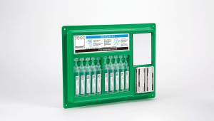 Sterowash Eyewash & Wound Wash Station – 20ml Pods – Wall-Mounted Dispenser with Accessories