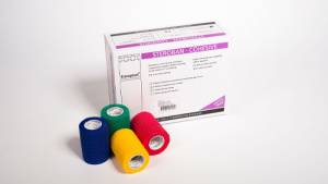 Steroban Elastic Cohesive Bandage – 2.5cm x 4.5m – Pack of 24 Rolls – Assorted Colours – First Aid Support Wrap