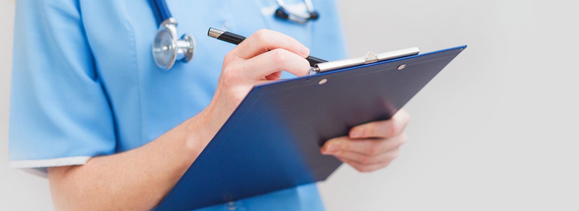 Nurse with clipboard