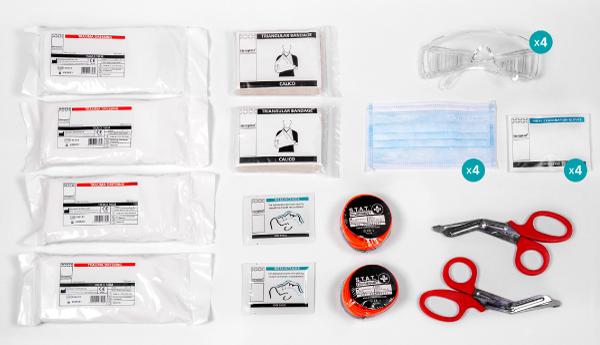 The Public Access Trauma (PAcT) First Aid Kit Contents