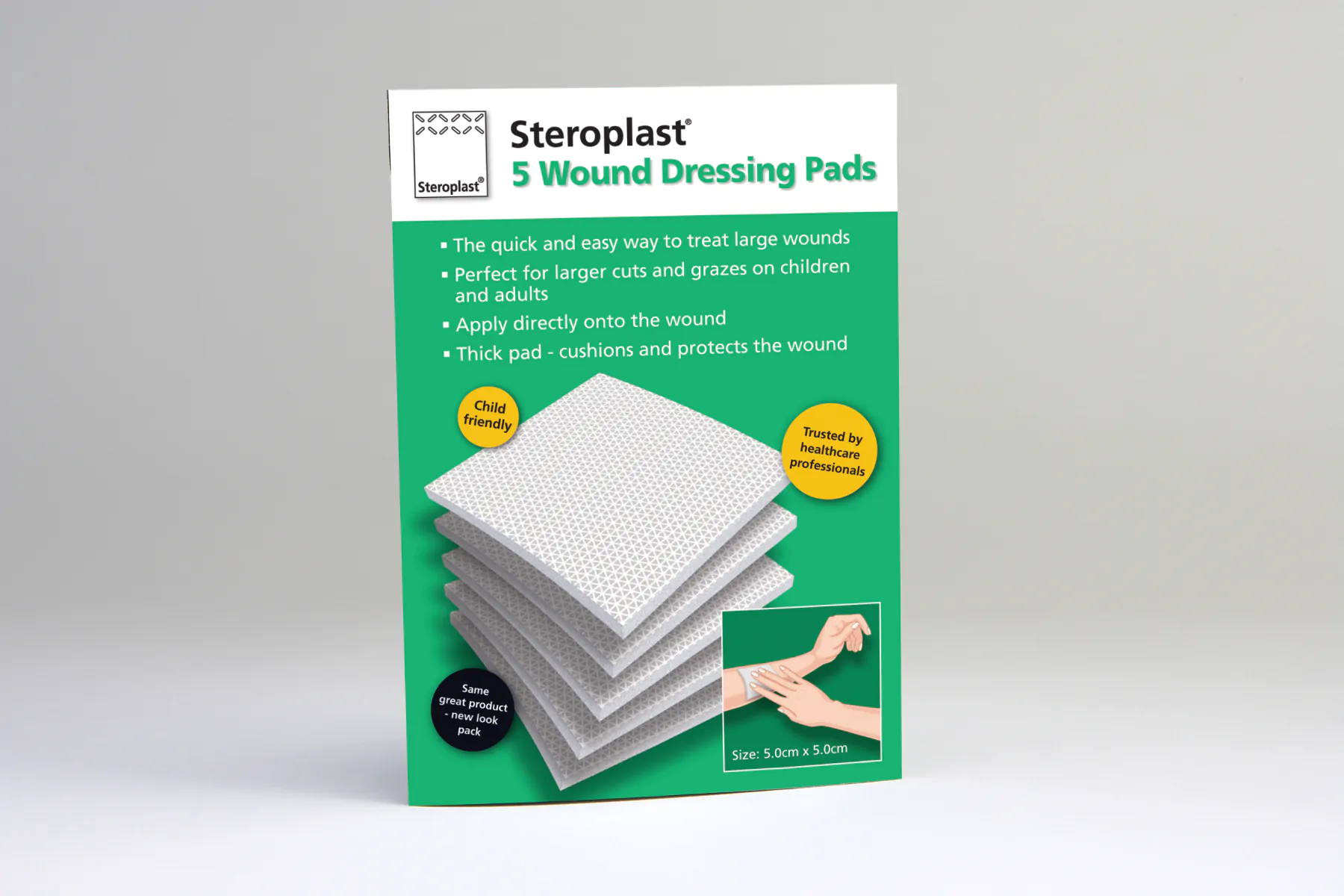 Skip to the end of the images gallery Skip to the beginning of the images gallery Wound Dressings - Steropad, in a Wallet Steropad, in a Wallet