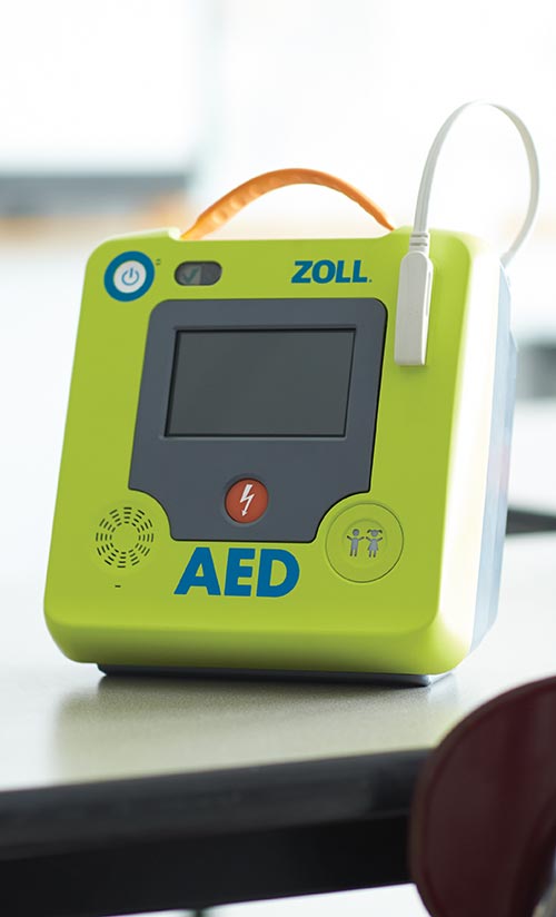 Zoll AED Defibrillator on a table
