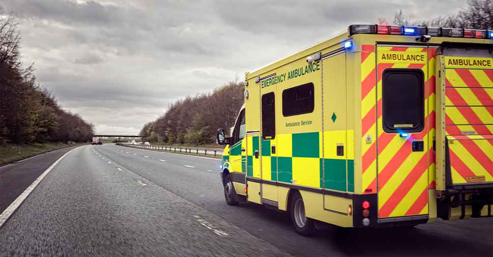 ambulance on the move