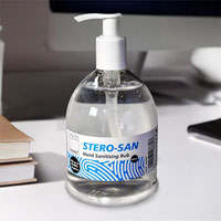 Antibacterial Hand Gel on a desk