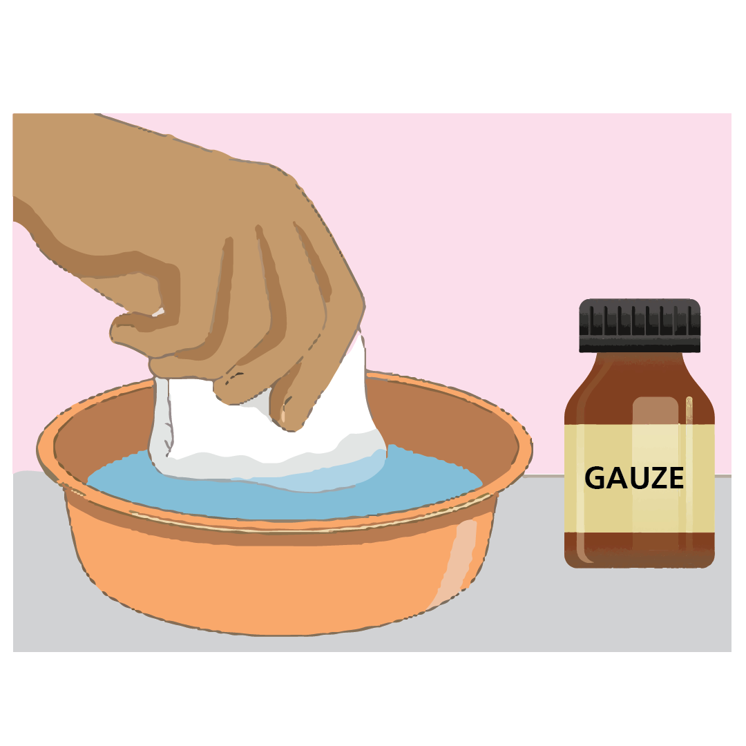wetting gauze