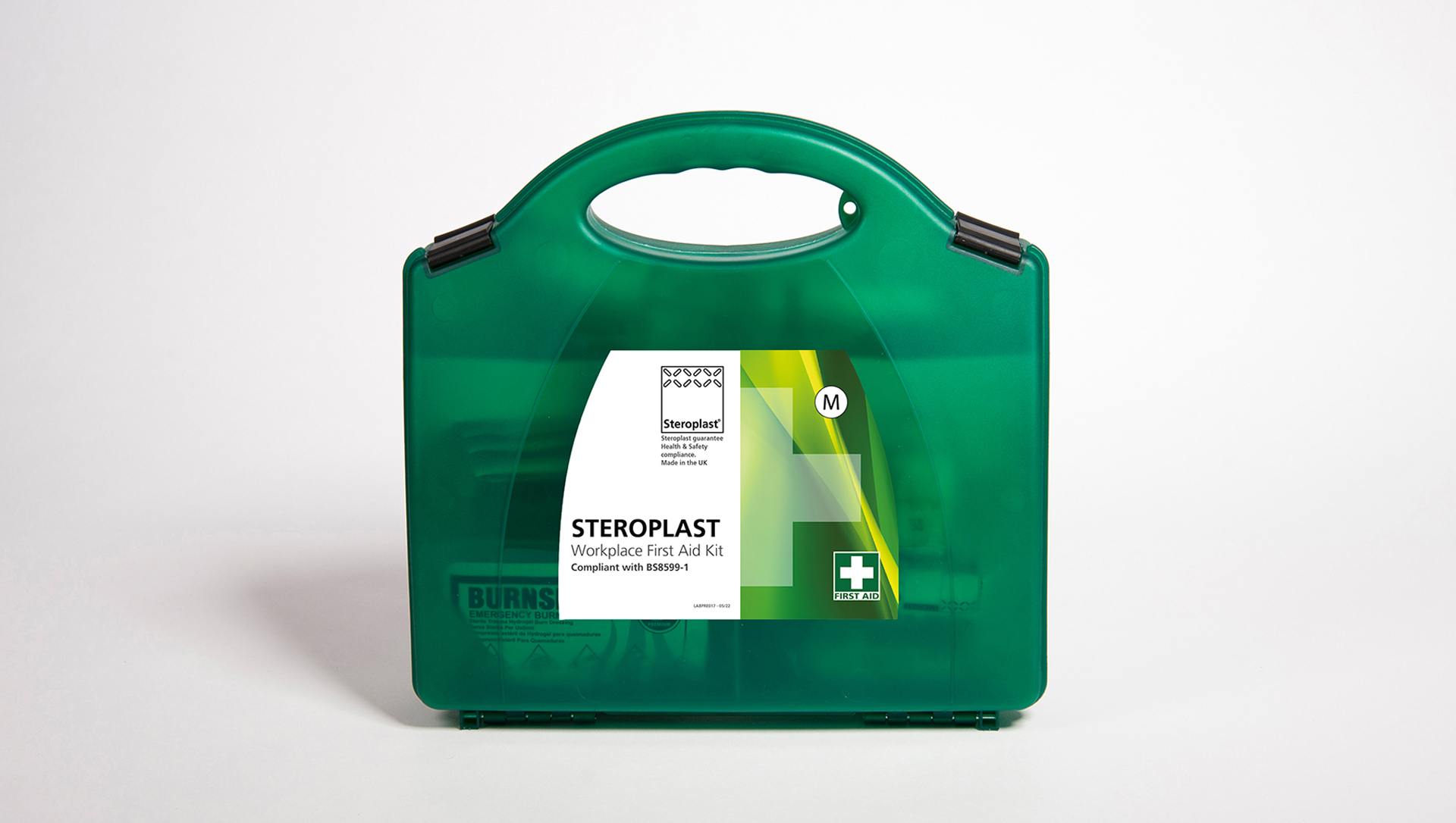 Workplace First Aid Kit mounted to wall
