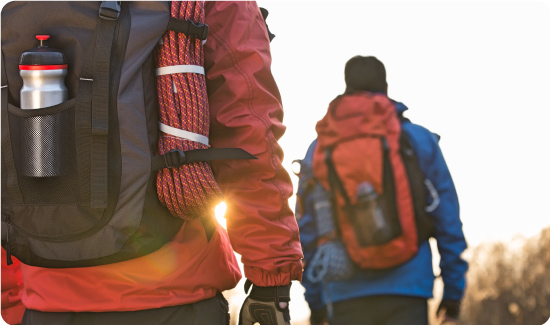 Men with Backpacks