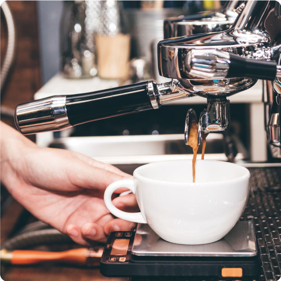 Barrista Making a Coffee