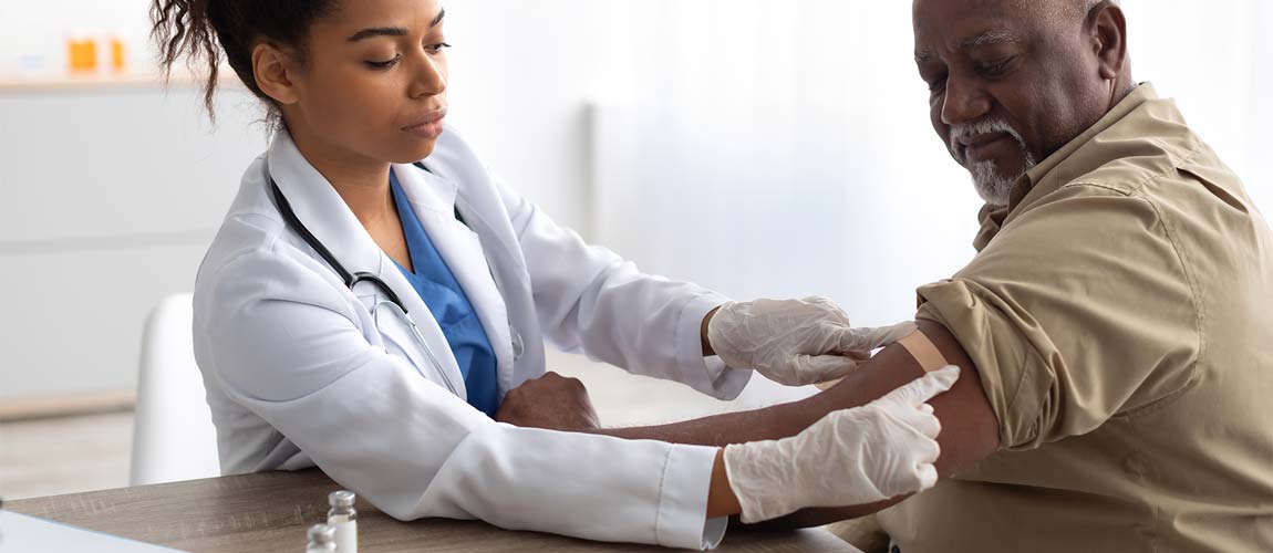 Doctor Applying Plaster