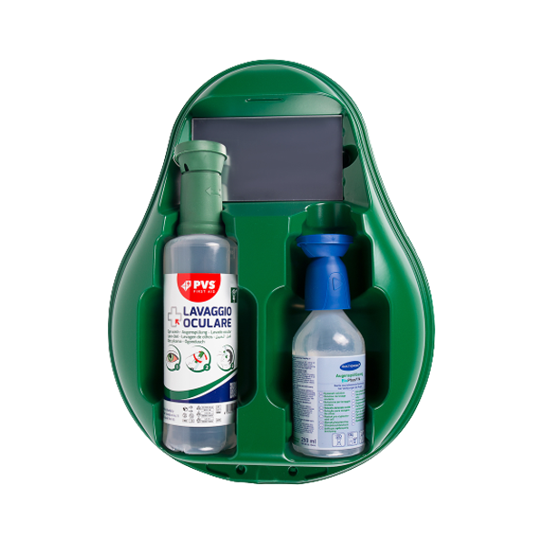 Dual Drop Chemical 2 Eye Wash Splash Solution Bottle Station Kit | 250ml & 500ml