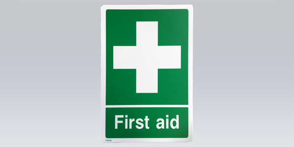 Emergency First Aid Kit Notice Sign