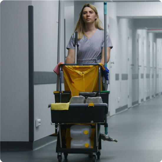 Hospital Trolley with Waste Bag