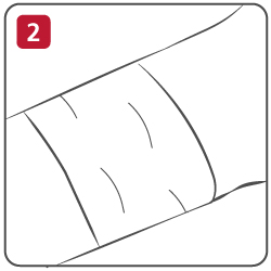 Step 2 Place a secondary dressing on top