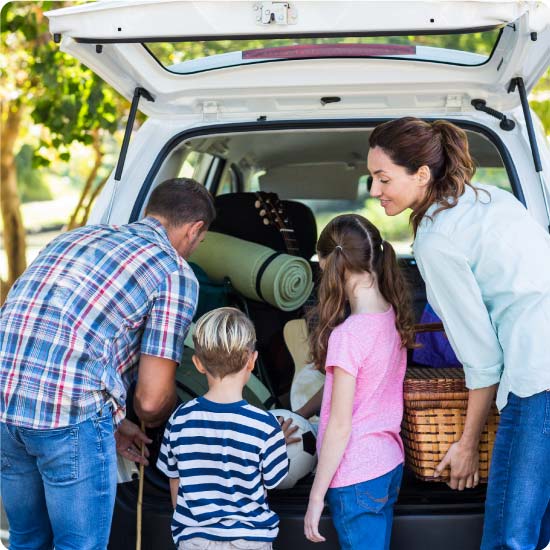 Family on a Car Trip