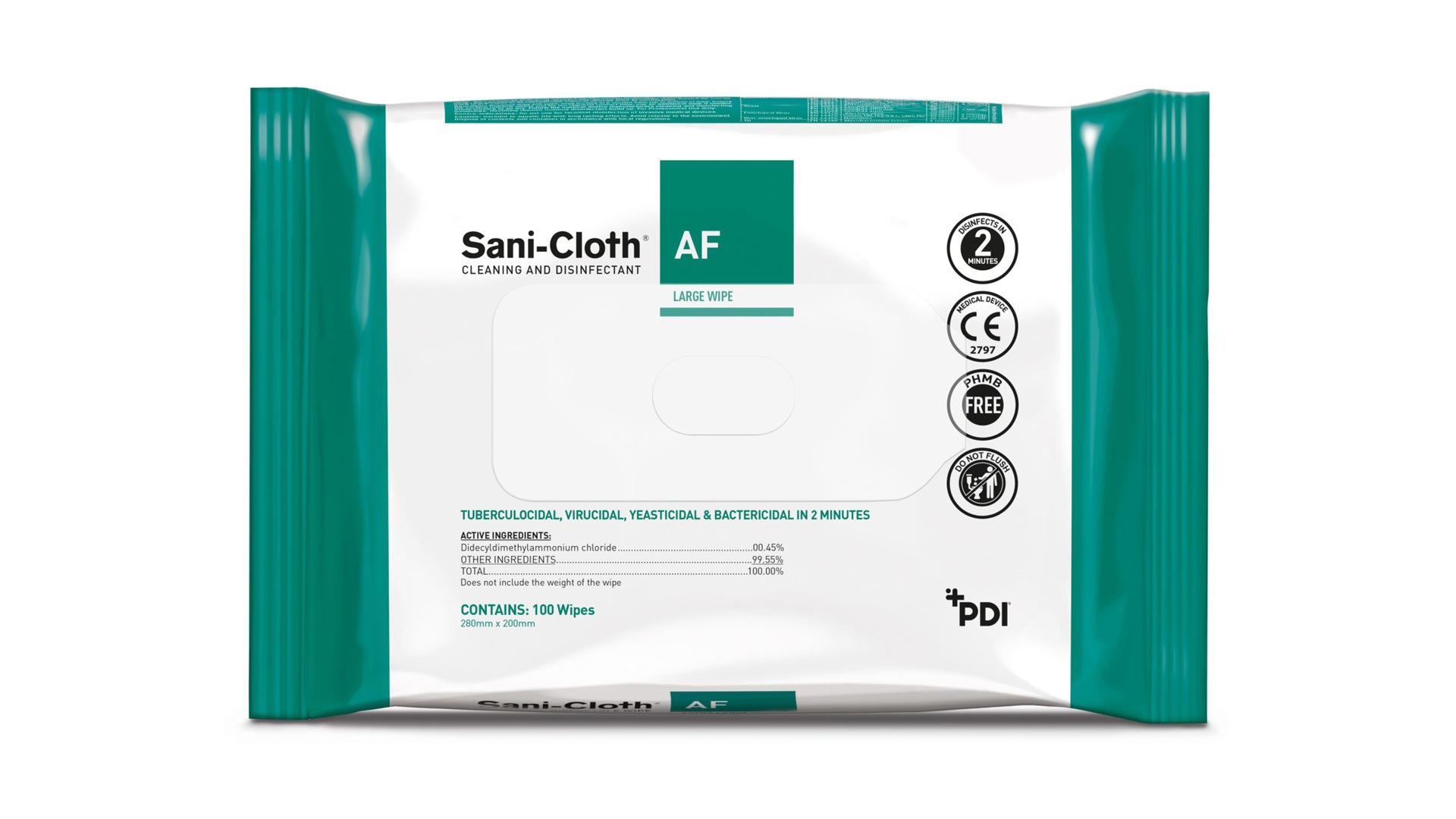 PDI Sani-Cloth® AF Wipes - Effective Against Viruses and Bacteria