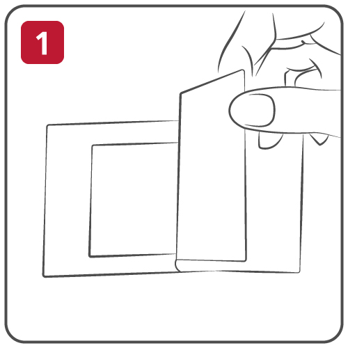Step 1 open the packet