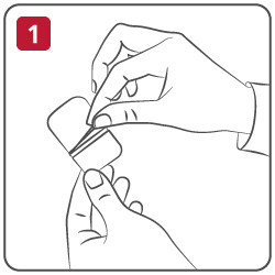 Step 1 - Peel back the protective film