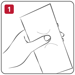 Step 1 - Squeeze the sachet