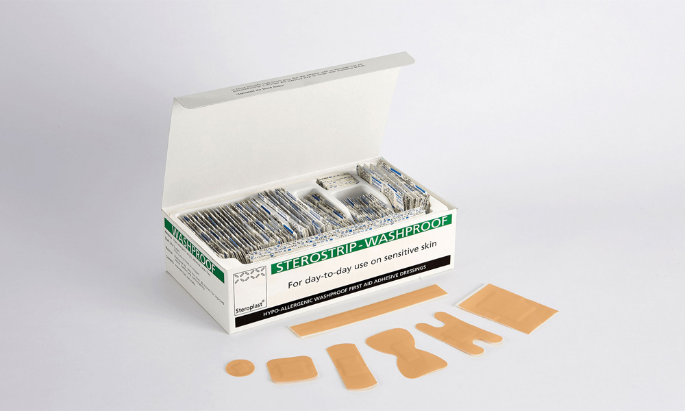Sterostrip Hypoallergenic Washproof Plasters