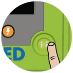 Zoll AED 3 - Child button icon