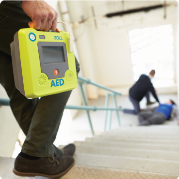 Man Carrying Zoll AED 3