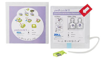 Zoll AED Plus - Pedi-Padz II Infant/Child - 1 Pair