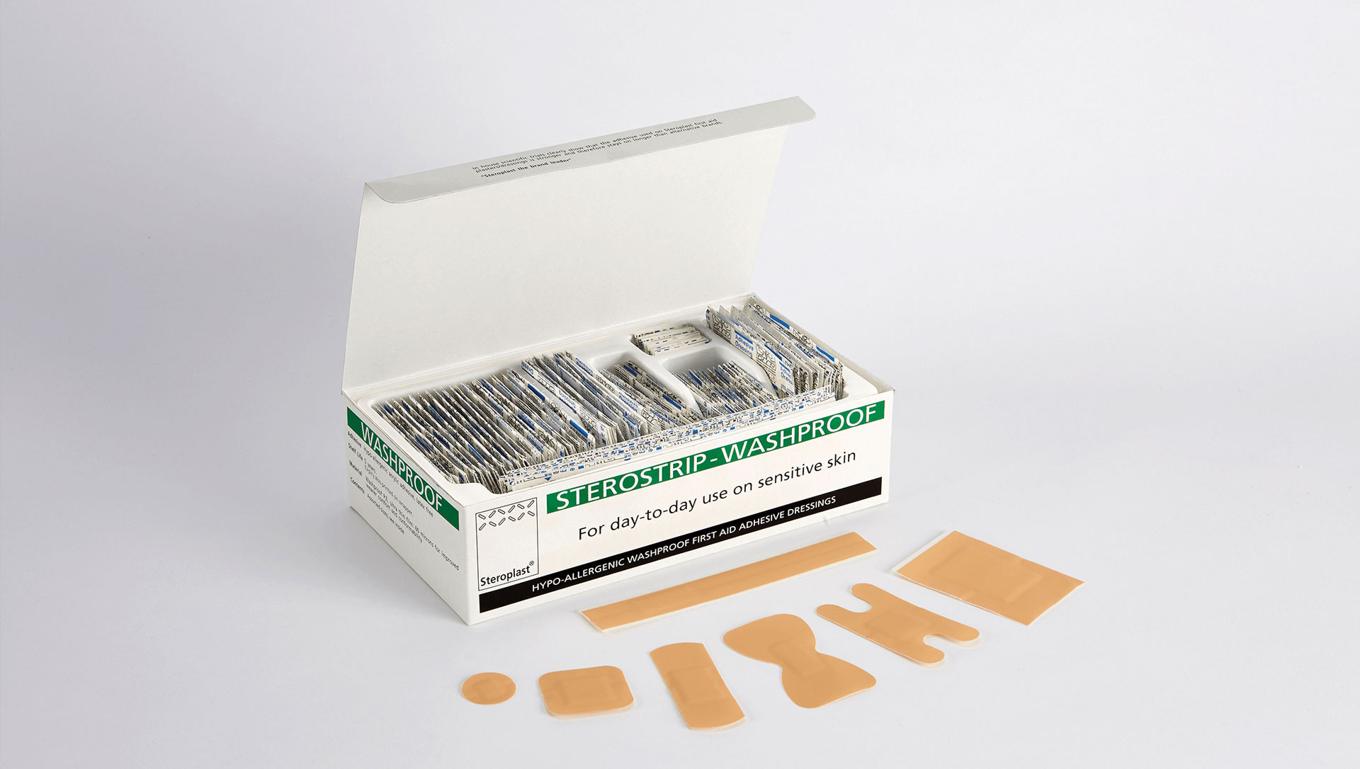 Sterostrip Hypoallergenic Washproof Plasters