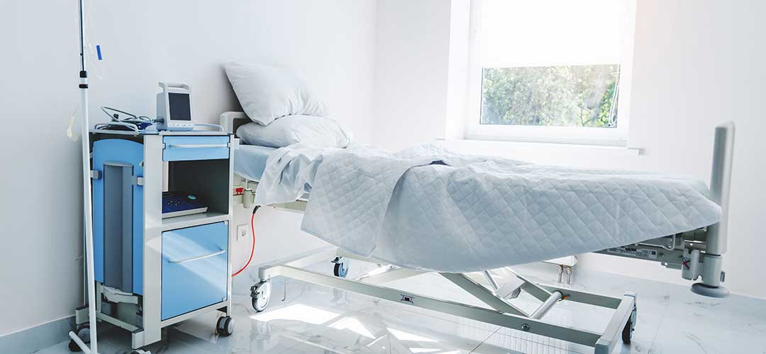 equipped hospital room