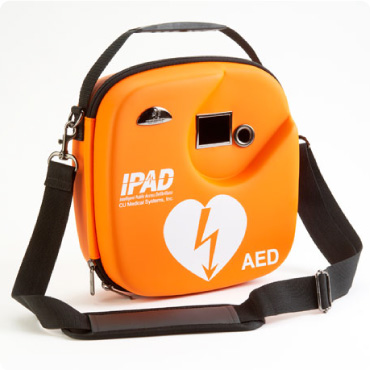 iPAD SP1 defibrillator in carry case